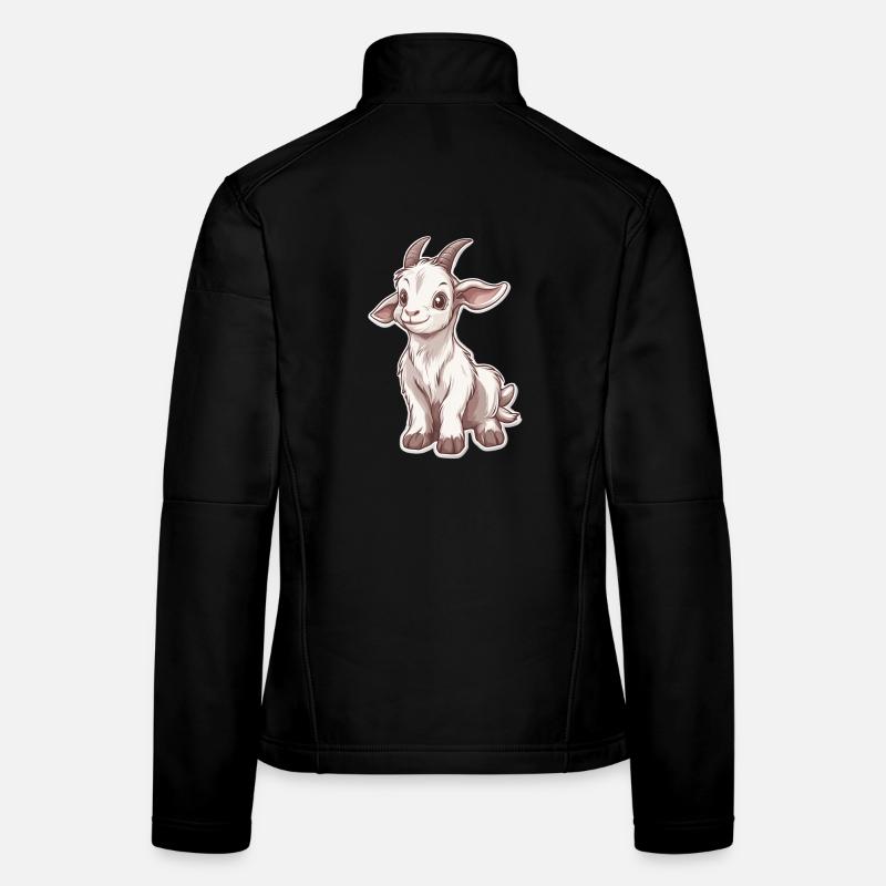 Ziege Frauen Softshelljacke