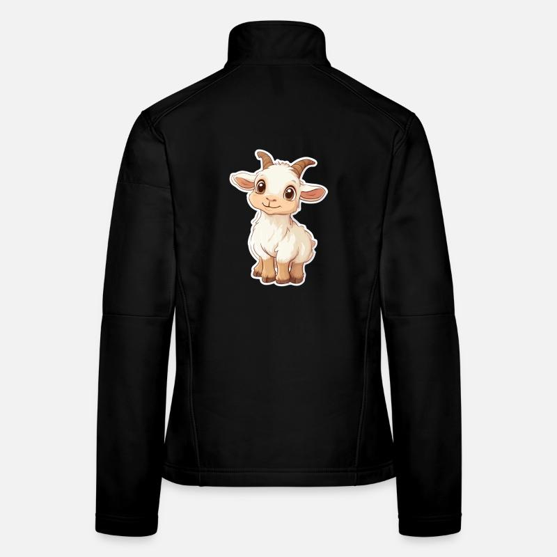Chèvre Veste en tissu softshell Femme