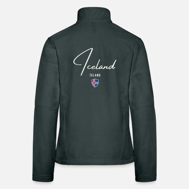 Isländischer Stolz, minimalistisches, elegantes Design Frauen Softshelljacke