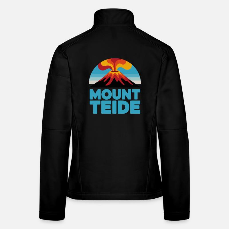 Teide Radfahren Vulkan Kunst Frauen Softshelljacke