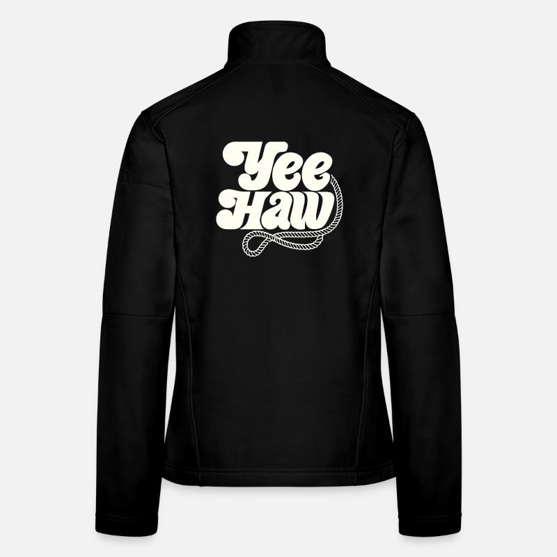YEE HAW Lasso de cow-boy Veste en tissu softshell Femme