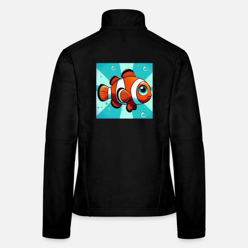 Poisson-clown Veste en tissu softshell Femme