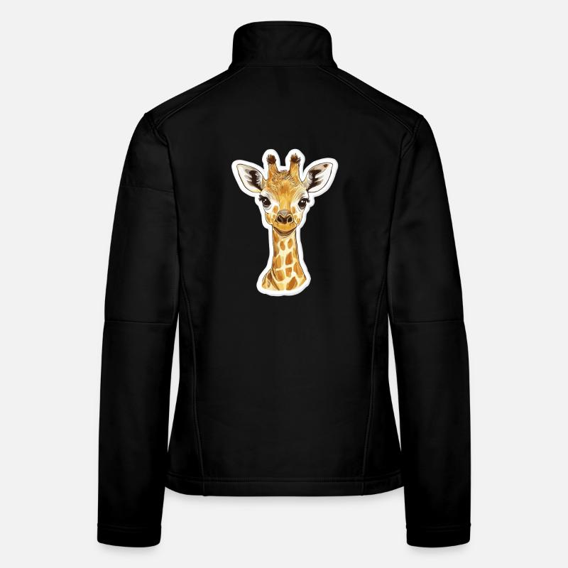 Girafe Veste en tissu softshell Femme