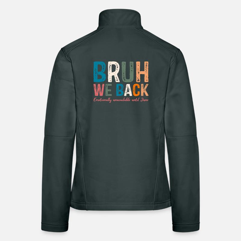 Whimsical Colourful Typography Design Women's Softshell Jacket
