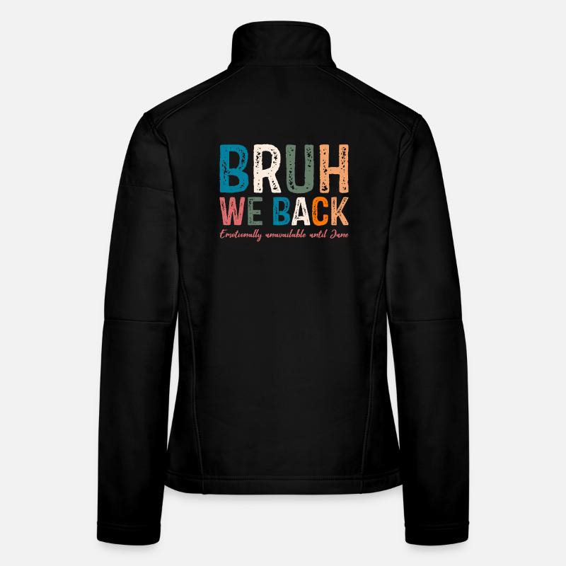 Whimsical Colourful Typography Design Women's Softshell Jacket