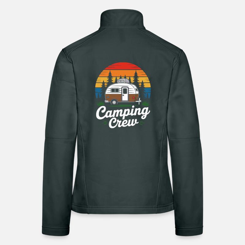 Retro Camping Crew Caravan Women's Softshell Jacket
