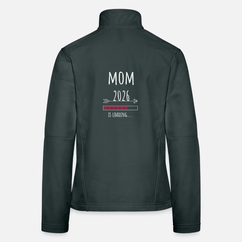Annonce Grossesse 2026 Future maman Veste en tissu softshell Femme