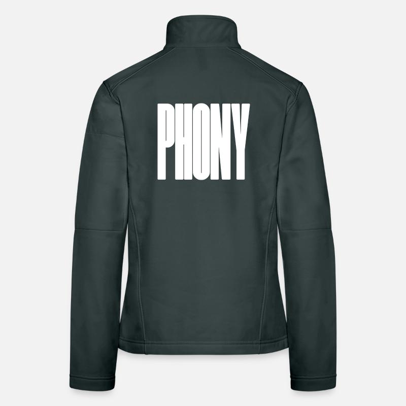 Phony - Bold typographical design Women's Softshell Jacket