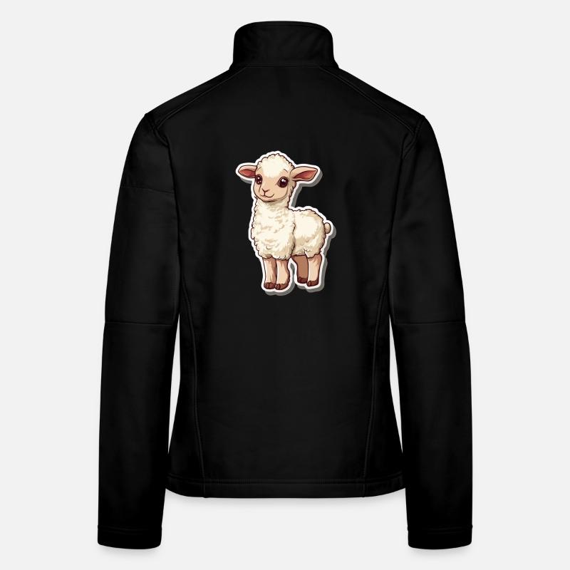 Mouton Veste en tissu softshell Femme