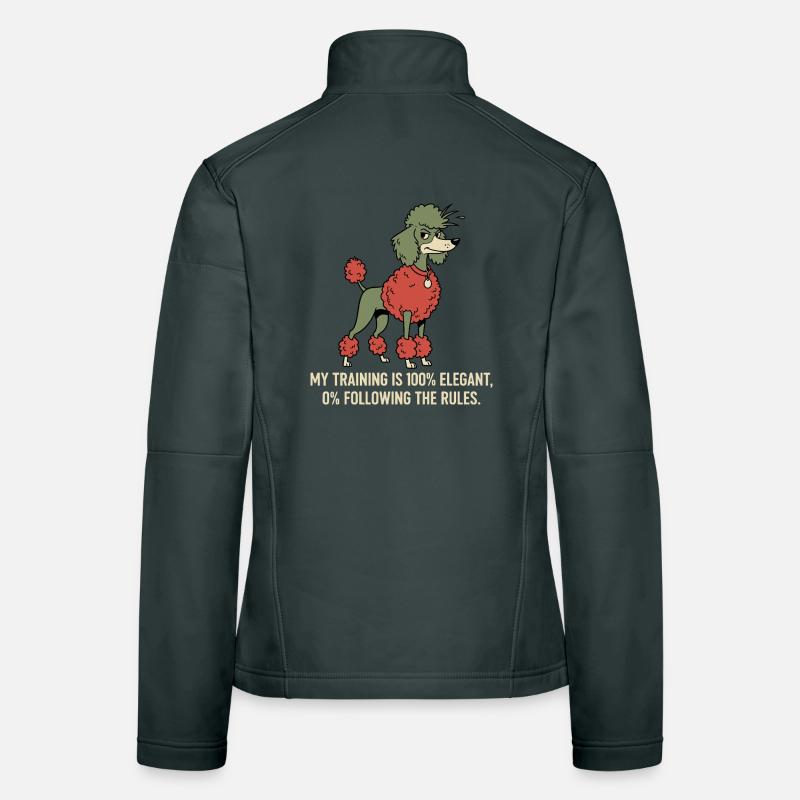 My training: 100% elegant, 0% follow rules Women's Softshell Jacket