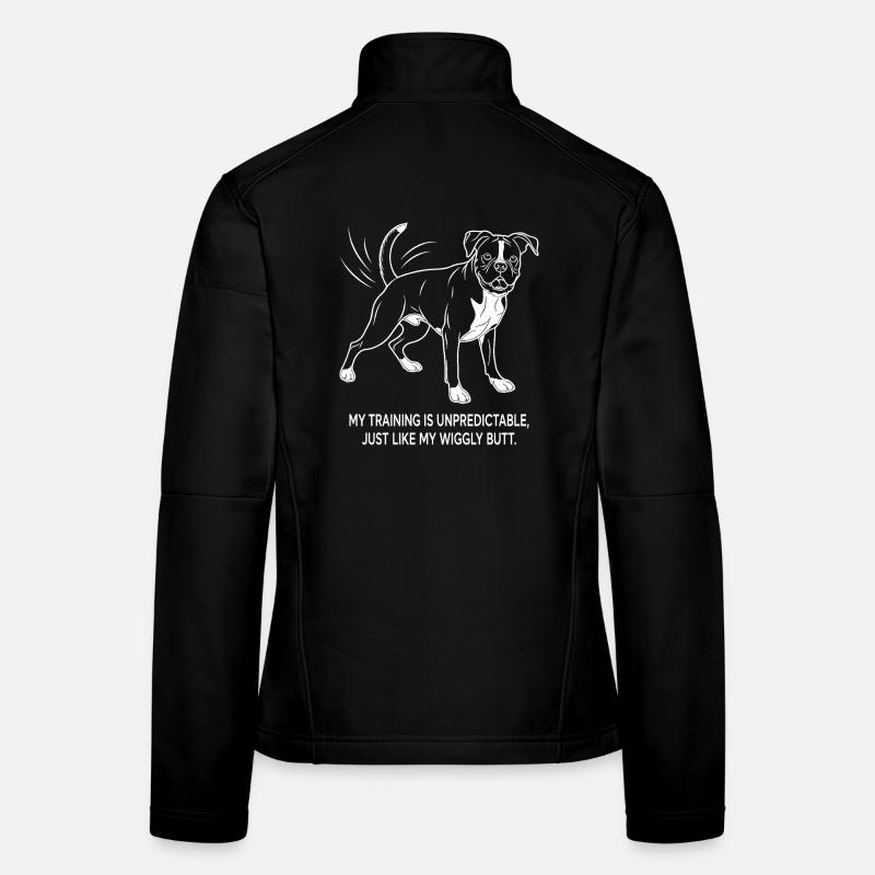 Unberechenbares Training und Wackel-Po - Frauen Softshelljacke - Schwarz