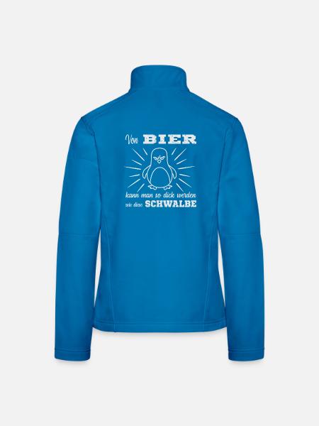 Bier Spruch - Frauen Softshelljacke - Schwarz - Hinten
