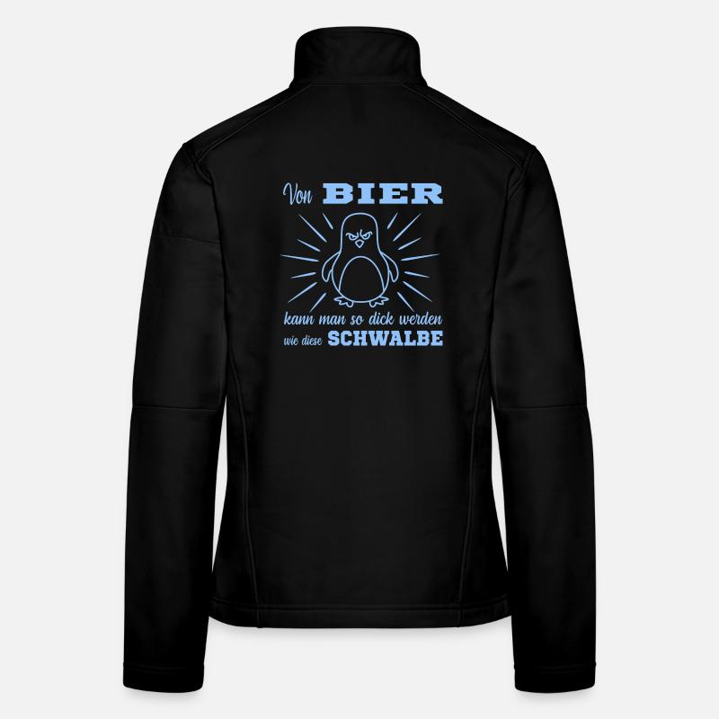 Bier Pinguin Frauen Softshelljacke