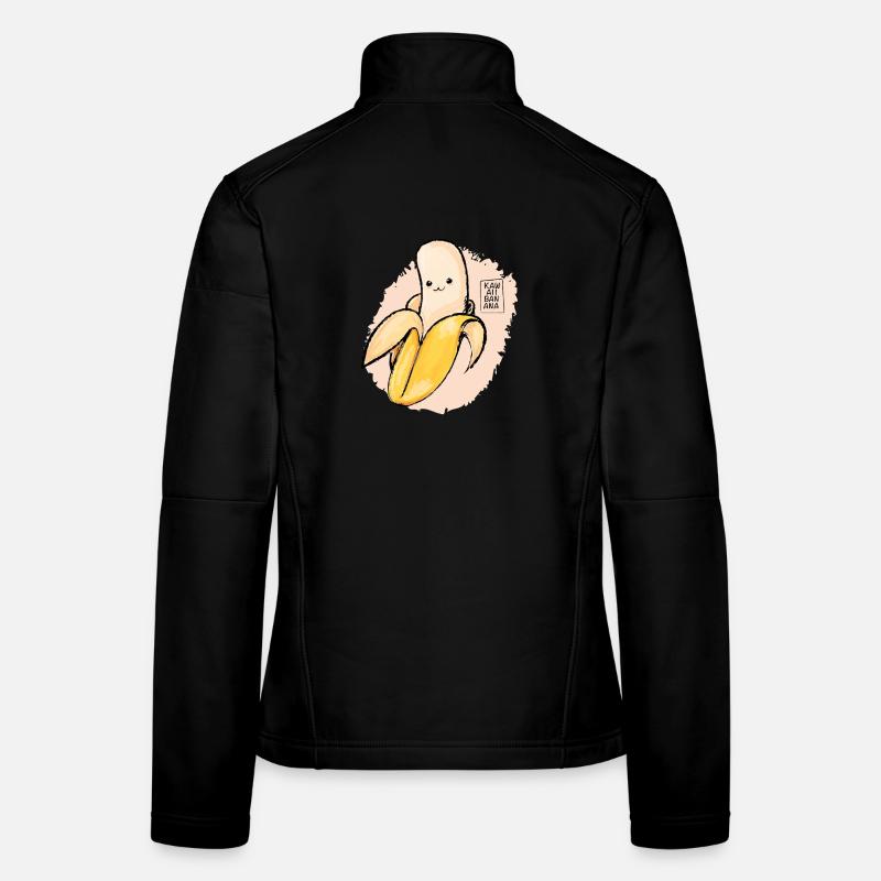 Juste une banane mignonne Veste en tissu softshell Femme