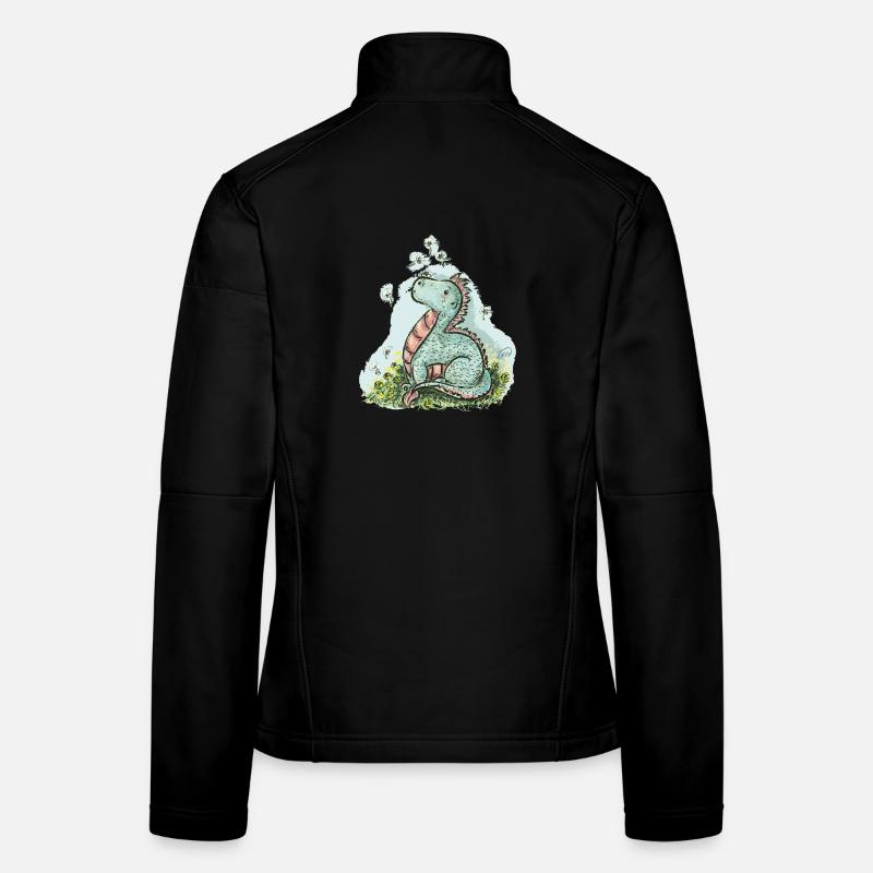 Kleiner Drache Manuel - Frauen Softshelljacke - Schwarz