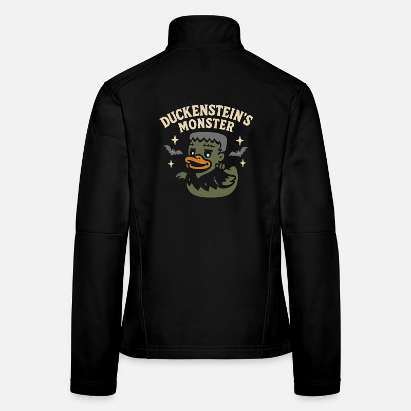 "Duckenstein's Monster" Badeenten Motiv mit Spruch Frauen Softshelljacke