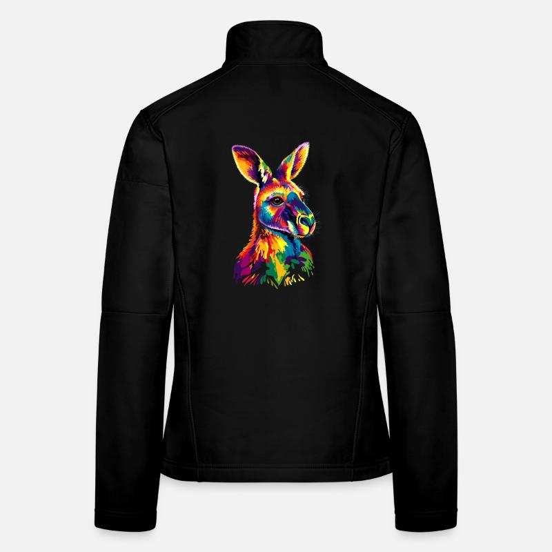 Känguru Australien Outback Wilde Süße Kängurus Frauen Softshelljacke