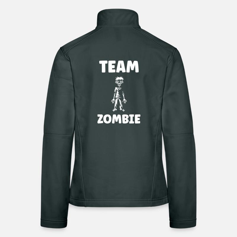 Energetisches Zombie-Design mit Text Frauen Softshelljacke