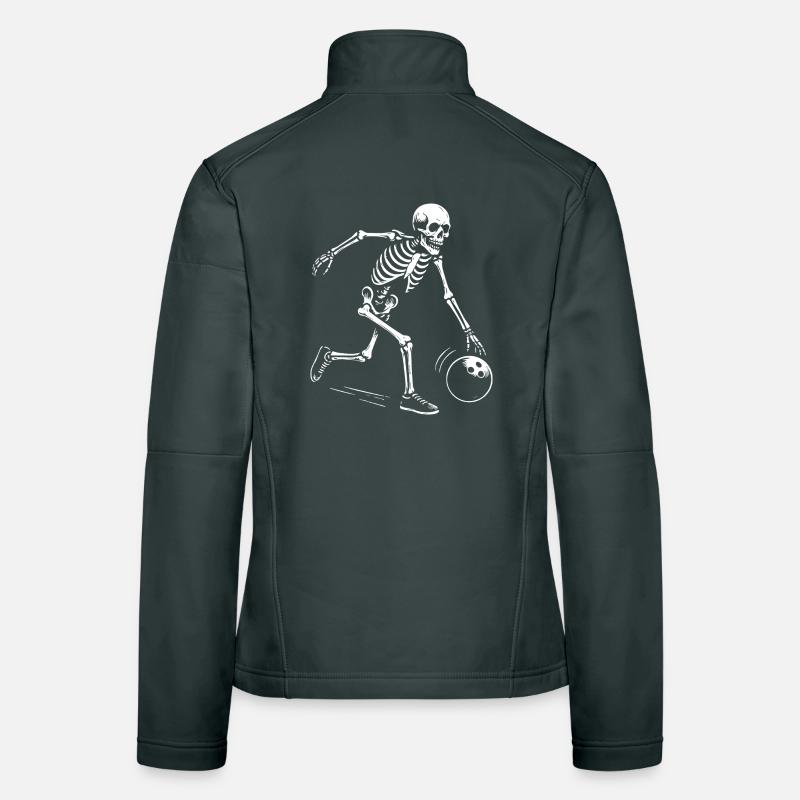 Skelett Bowling Team Geschenk Frauen Softshelljacke
