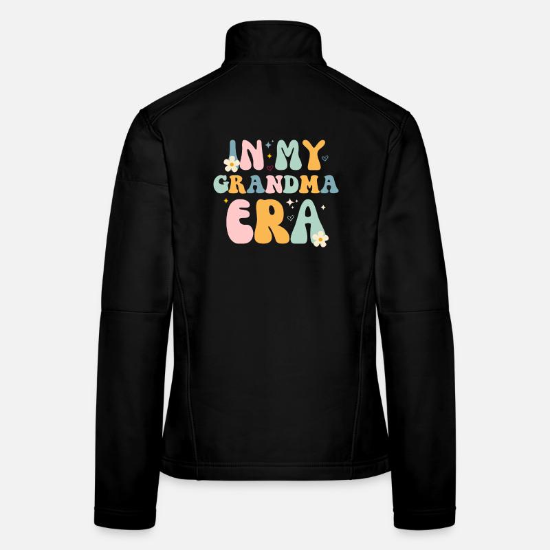 Design Tendresse Grandma Veste en tissu softshell Femme