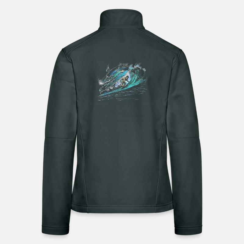 Surfer Frauen Softshelljacke