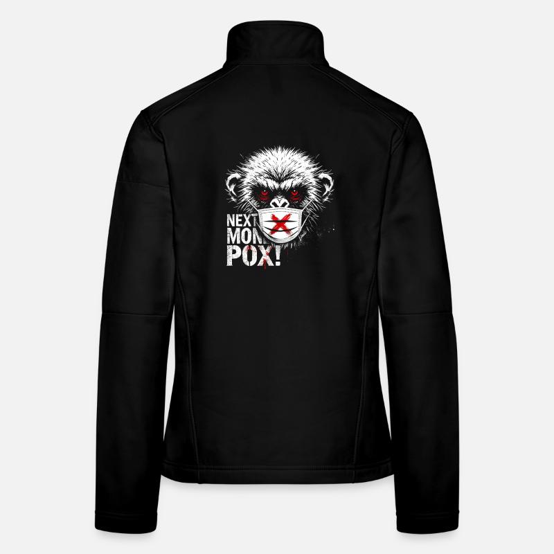 Protest Monkey Face Mask Artwork Women's Softshell Jacket