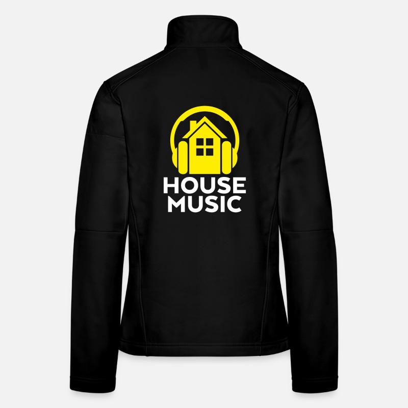 Musique house Veste en tissu softshell Femme