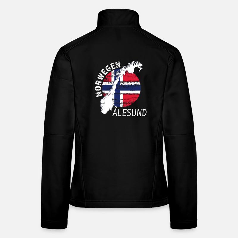 ÅLESUND - Frauen Softshelljacke - Schwarz