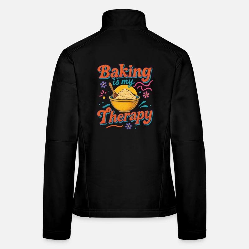 Baking Therapy Inspirational Design Women's Softshell Jacket