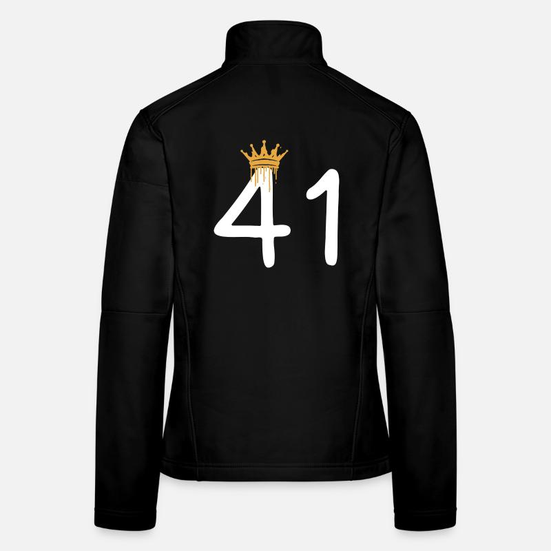 Königliche Graffiti-Nummer 41 - Frauen Softshelljacke - Schwarz