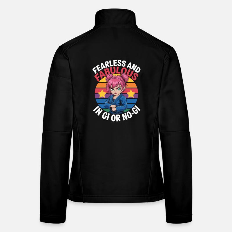 Illustration de combattante courageuse et fabuleuse Veste en tissu softshell Femme