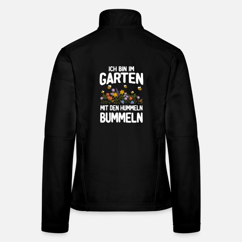Je suis dans le jardin avec les bourdons Veste en tissu softshell Femme