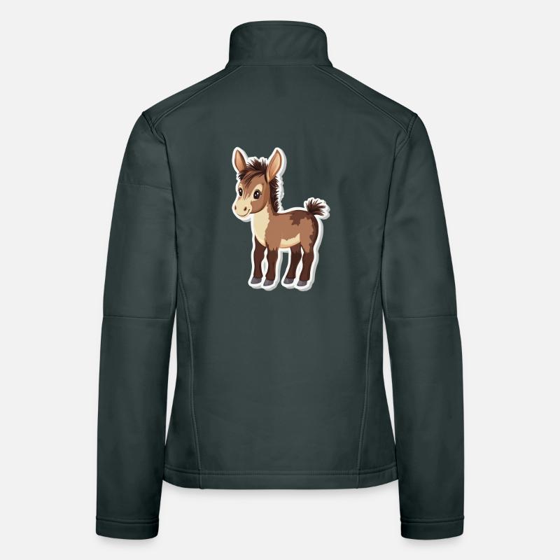 âne Veste en tissu softshell Femme