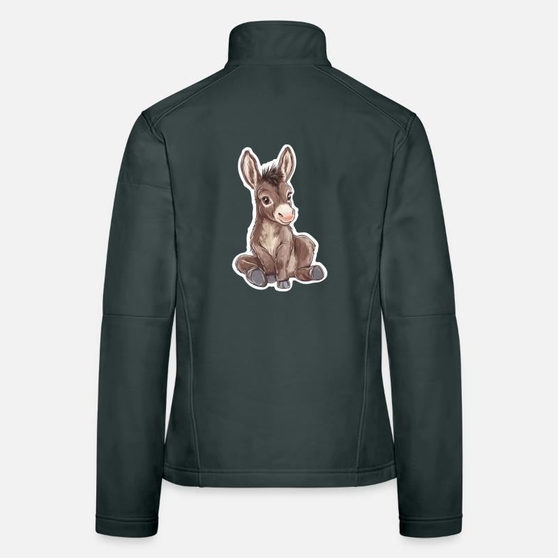 âne Veste en tissu softshell Femme