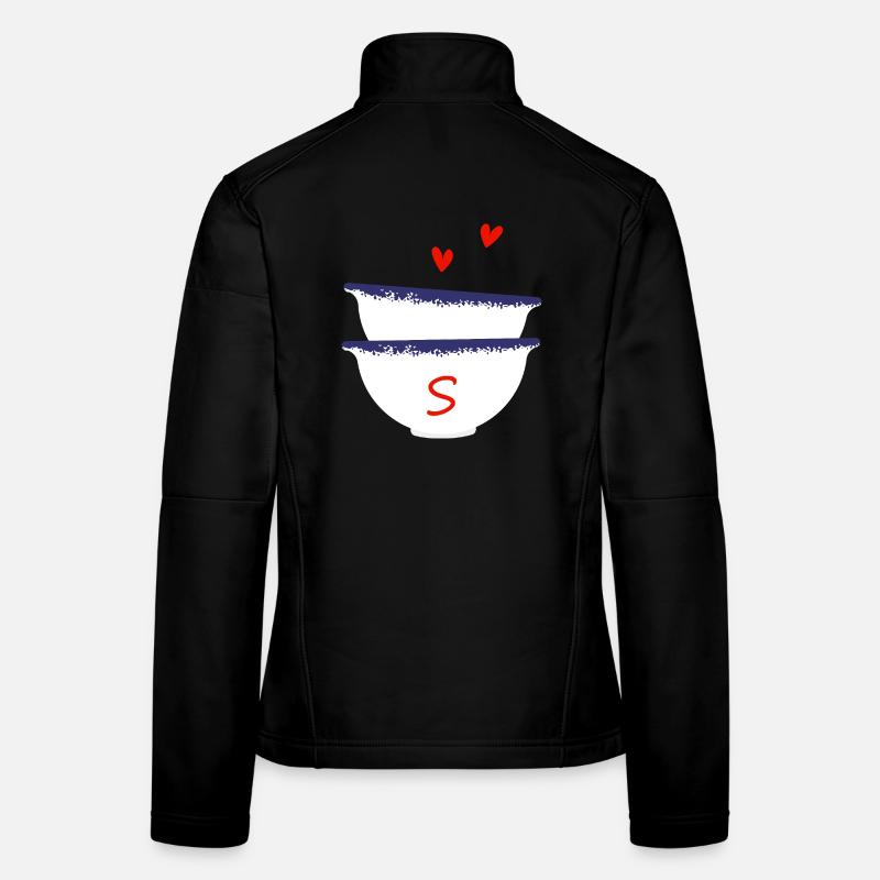 Lettre s bols breton Veste en tissu softshell Femme