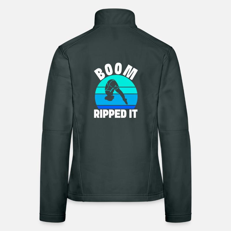 Diving diving board Women's Softshell Jacket