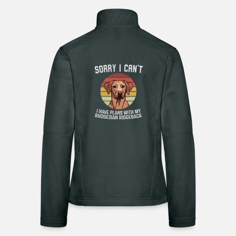 Rhodesian Ridgeback Apology Graphic Women's Softshell Jacket