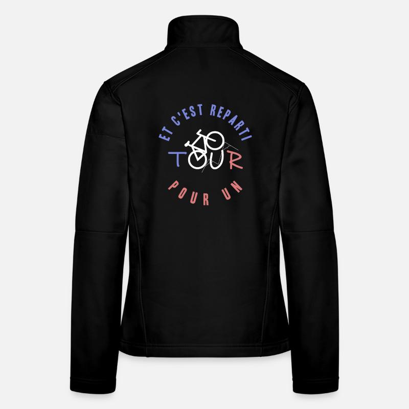 Et c'est reparti pour un tour - Velo Fan Passion Veste en tissu softshell Femme
