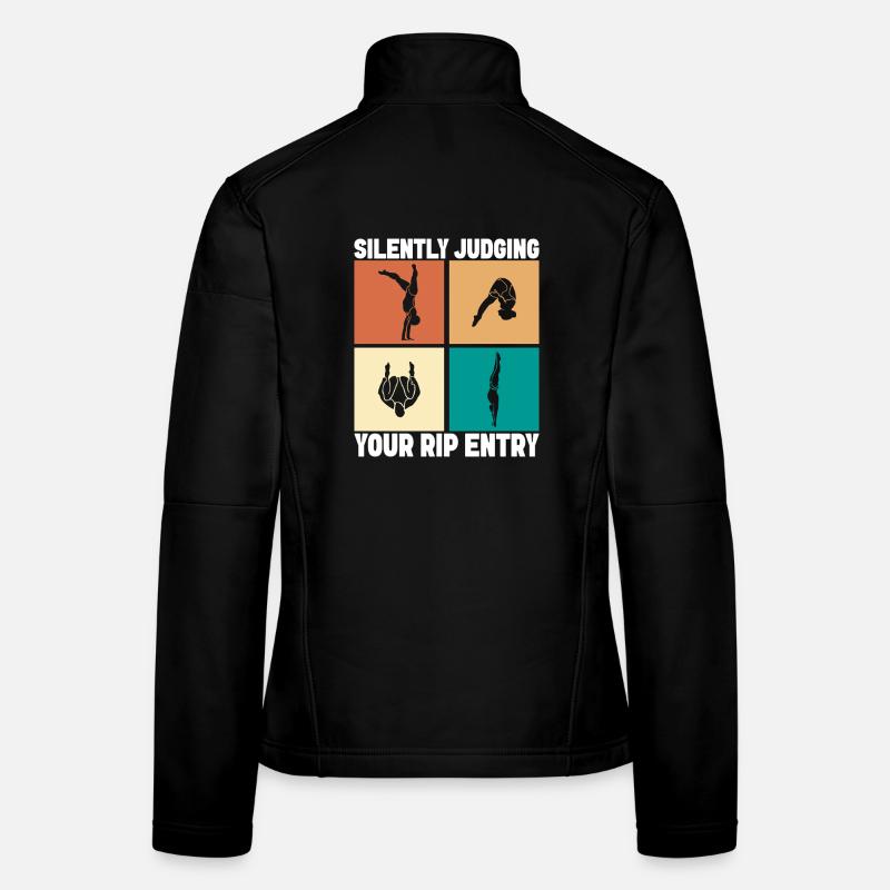 Kunstspringen Turmspringer Sprungbrett - Frauen Softshelljacke - Schwarz