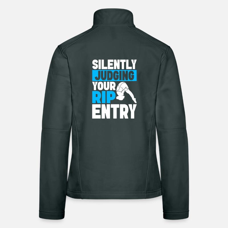 Diving diving board Women's Softshell Jacket