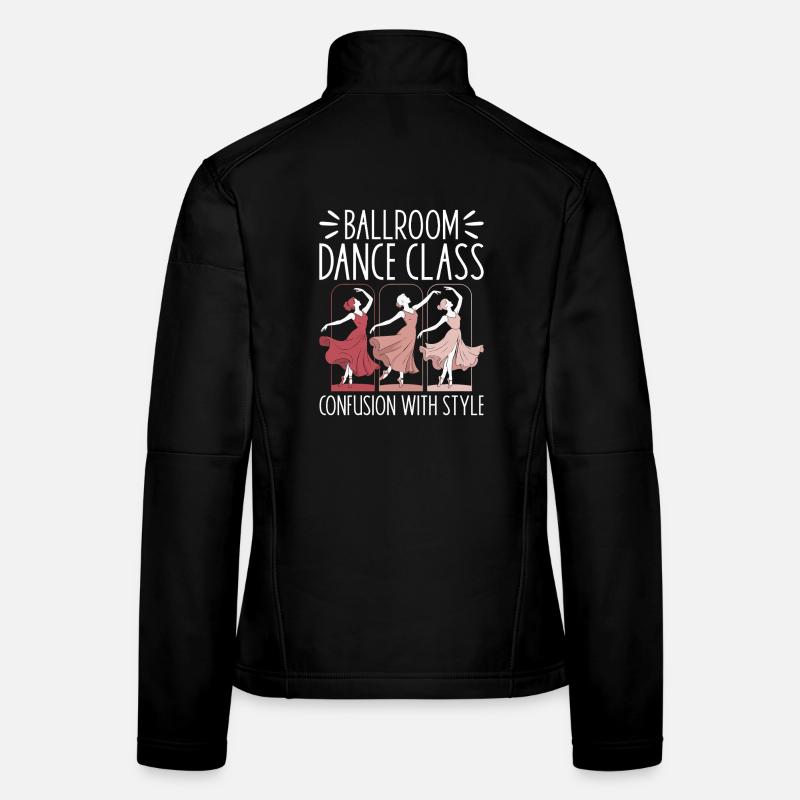 École de danse de salon Professeur de danse Cadeau de salle de bal Veste en tissu softshell Femme