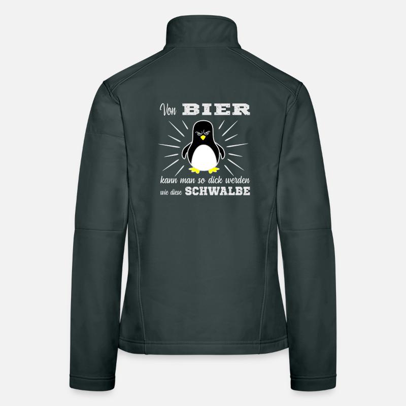 Bier Pinguin Frauen Softshelljacke