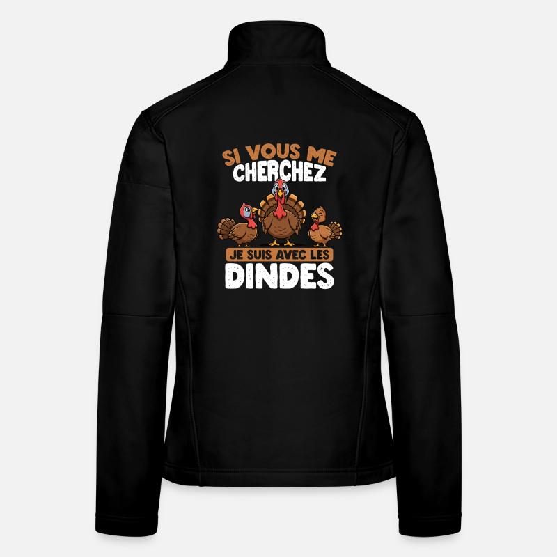 Wenn Du Mich Suchst, Bin Ich Bei Den Puten Frauen Softshelljacke