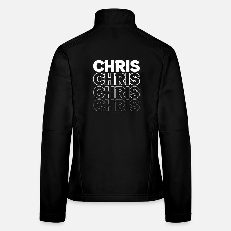 Conception à double lettrage Chris Veste en tissu softshell Femme
