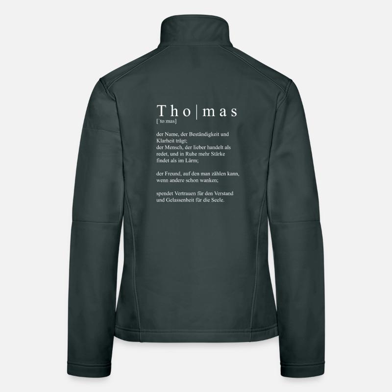 Thomas Definition Typografie  Frauen Softshelljacke