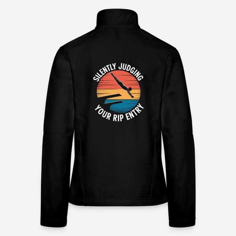 Diving diving board Women's Softshell Jacket