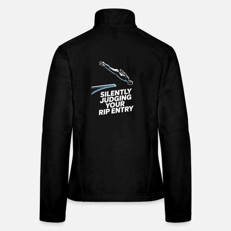 Diving diving board Women's Softshell Jacket