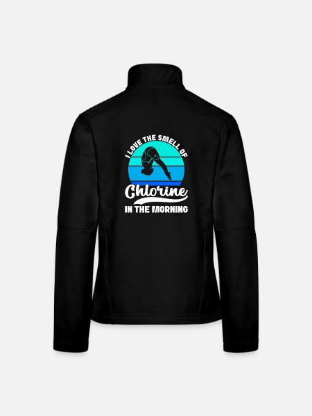 Diving diving board - Women's Softshell Jacket - black - Back