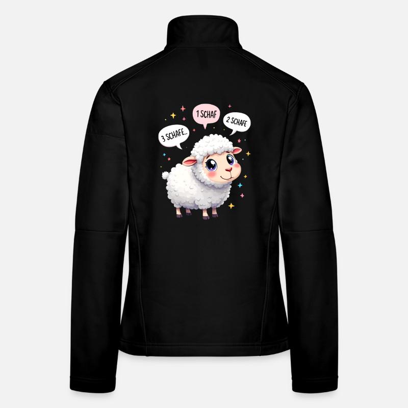 Sheep Sleep Shirt Sleeping Night Shepherd Gift Women's Softshell Jacket