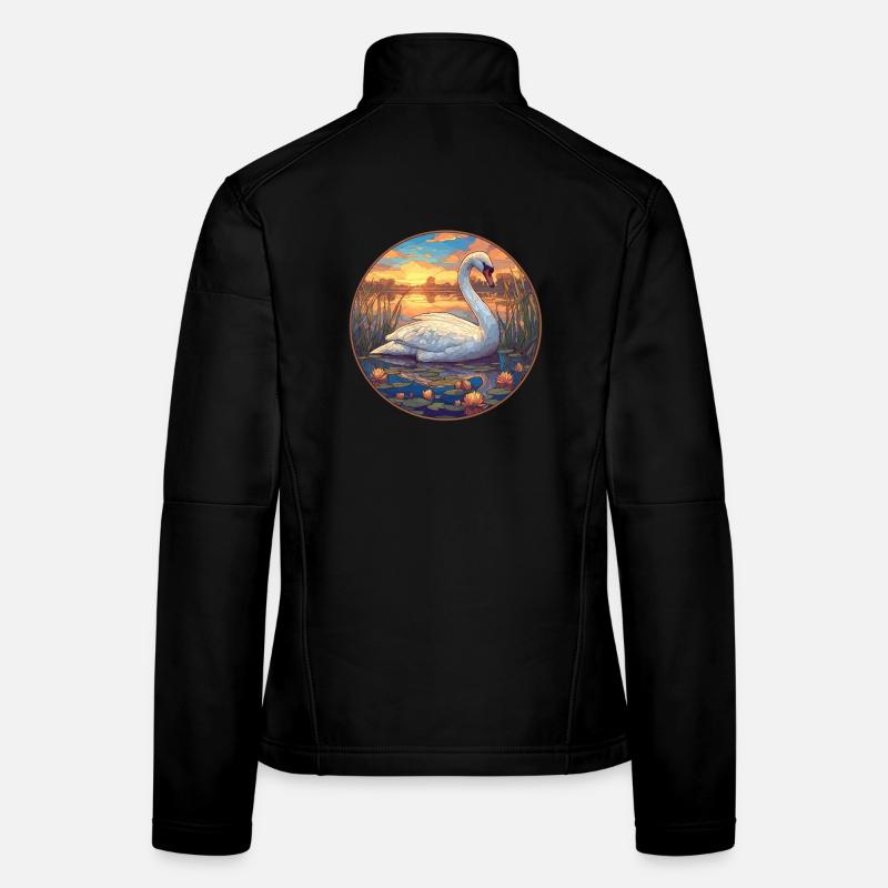 Cygnes Cygne Veste en tissu softshell Femme